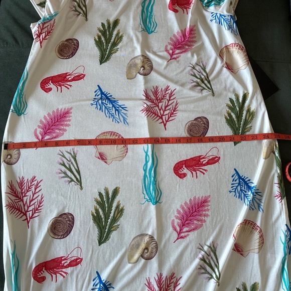 NWT Tuckernuck Bahama Botanical Collette seashell print maxi caftan XL - Picture 12 of 14